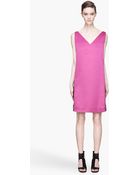 Lanvin Violet Purple Gemmed Hem Silk Shift Dress - Lyst