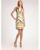 M Missoni Chevronstriped Dress - Lyst