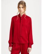 Rachel Zoe Sawyer Tie Collar Blouse - Lyst