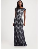 Tadashi Shoji Lace Gown - Lyst
