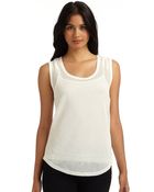 Yummie By Heather Thomson Hayden Knit Tankivory - Lyst