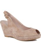 Carvela Kurt Geiger Auto Suede Wedge Sandals - Lyst