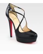 Christian Louboutin Borgese Leather Platform Pumps - Lyst