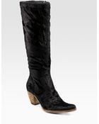 Elizabeth And James Velvet Western Tall Boots - Lyst