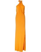 Emilio Pucci Jersey Gown In New Yellow - Lyst