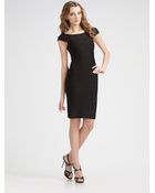 Hervé Léger Capsleeve Banded Dress - Lyst