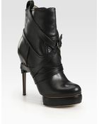 Nicholas Kirkwood Leather Buckle Ankle Boots - Lyst