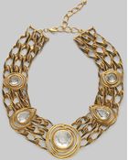 Oscar de la Renta Open Link Bib Necklace - Lyst