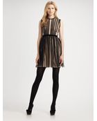 RED Valentino Silk Crepe De Chine Dress - Lyst