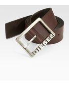 Diesel Leather Belt - Lyst
