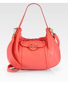 Tory Burch Amanda Crossbody Hobo - Lyst