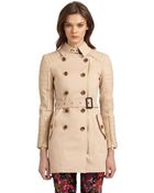 W118 By Walter Baker Keanu Mixedmedia Trench Coat - Lyst