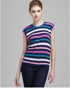 Marc By Marc Jacobs Top Smash Stripe Jersey - Lyst