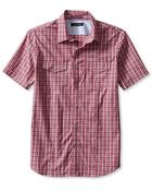 Banana Republic Short Sleeve Check Utility Shirt - Lyst