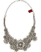 Valentino Jewel Flowers Swarovski Crystal Necklace - Lyst