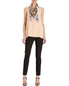 David Szeto Leopard Print Square Scarf - Lyst