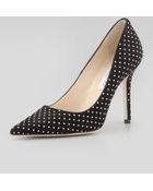 Jimmy Choo Abel Studded Pointtoe Pump Black - Lyst