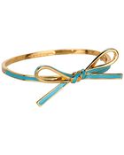 Kate Spade Skinny Mini Bow Bangle - Lyst