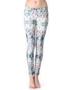 Paige Verdugo Skinny Midrise Printed Jeans - Lyst