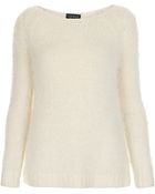 Topshop Knitted Fluffy Stitch Jumper - Lyst