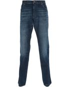 Dolce & Gabbana Straight Leg Jean - Lyst