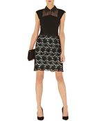 Karen Millen Cute Feminine Lace Skirt - Lyst