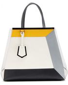 Fendi 2Jours Large Leather Tote - Lyst