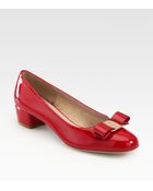 Salvatore Ferragamo Vara Patent Leather Pumps - Lyst
