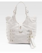 Jimmy Choo Perforated Nappa Leather Tote - Lyst