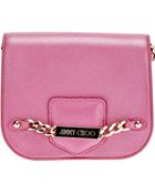 Jimmy Choo Chain Shoulder Bag - Lyst