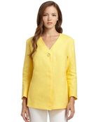 Lafayette 148 New York Catalina Linen Twill Jacket - Lyst