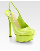 Nicholas Kirkwood Patent Leather Slingback Pumps - Lyst