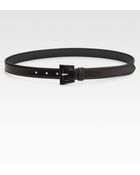Prada Madras Leather Belt - Lyst