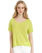Qi New York Natalia Cashmere Oversized Tee - Lyst