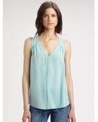 Rebecca Taylor Silk Nailhead Blouse - Lyst