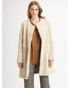 3.1 Phillip Lim Straightline Shearling Coat - Lyst