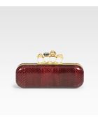 Alexander McQueen Nova Whipsnake Long Box Clutch - Lyst