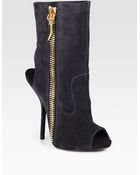 Giuseppe Zanotti Suede Zipper Ankle Boots - Lyst