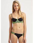 Mara Hoffman Twopiece Beadedbustier Bikini - Lyst