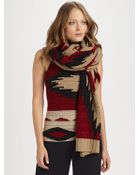 Ralph Lauren Blue Label Shea Beacon Cashmere Scarf - Lyst