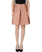 Jil Sander Navy Knee Length Skirts - Lyst
