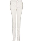 Mango Zippers Cropped Trousers - Lyst