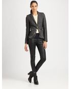 McQ by Alexander McQueen Zipper detail Peplum Jacket - Lyst