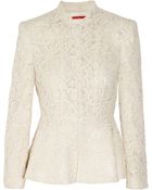 Alice + Olivia Polly Lace Peplum Jacket - Lyst