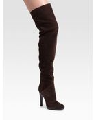 Giuseppe Zanotti Overtheknee Suede Boots - Lyst
