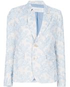Julien David Jacquard Blazer - Lyst