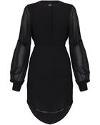 McQ by Alexander McQueen Silk Tunic Dress - Lyst
