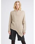 Piazza Sempione Asymmetric Wool Sweater - Lyst