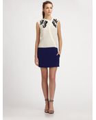10 Crosby Derek Lam Embroidered Silk Shirtdress - Lyst