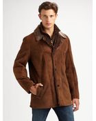 Cole Haan Shearling Jacket - Lyst